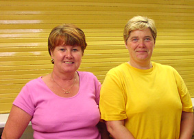 A picture of group leaders Pat and Linda